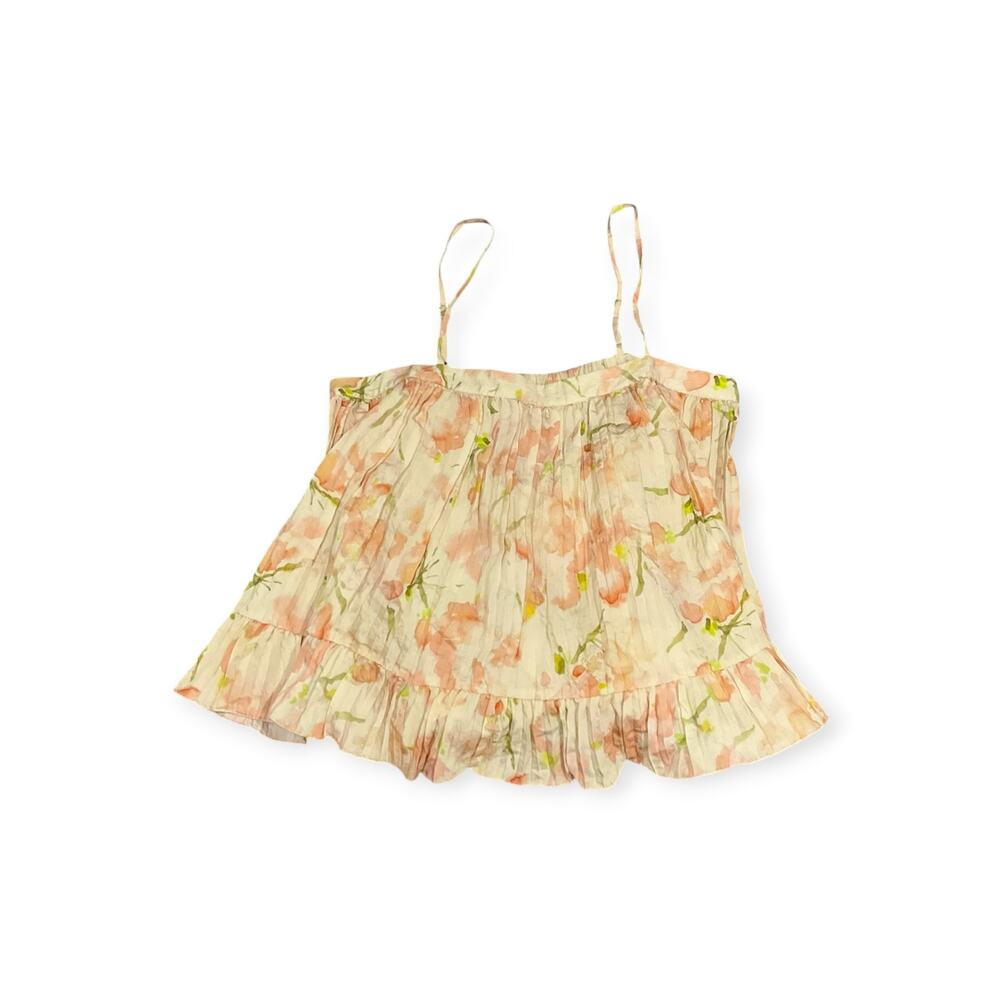 Essentielle En Saison Pleated Tank Small Floral NWT